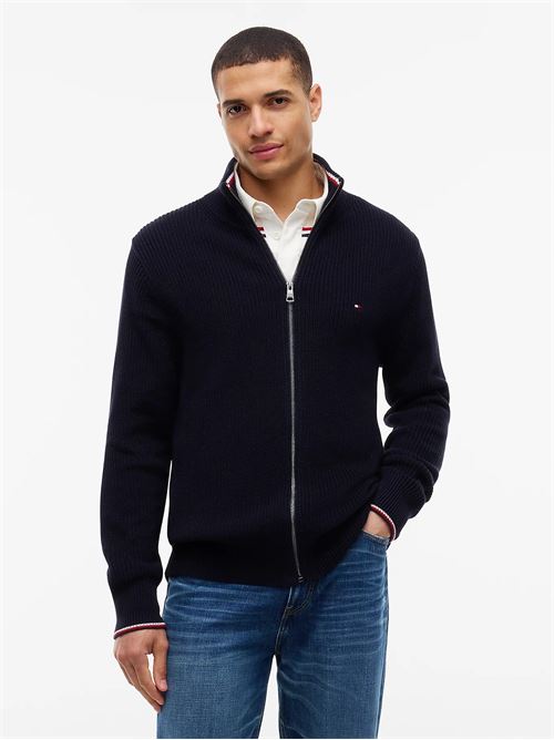rwb rib zip through TOMMY HILFIGER | MW0MW41517DW5
